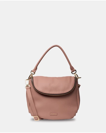 SABEN - Frankie Leather Handbag Rosewater
