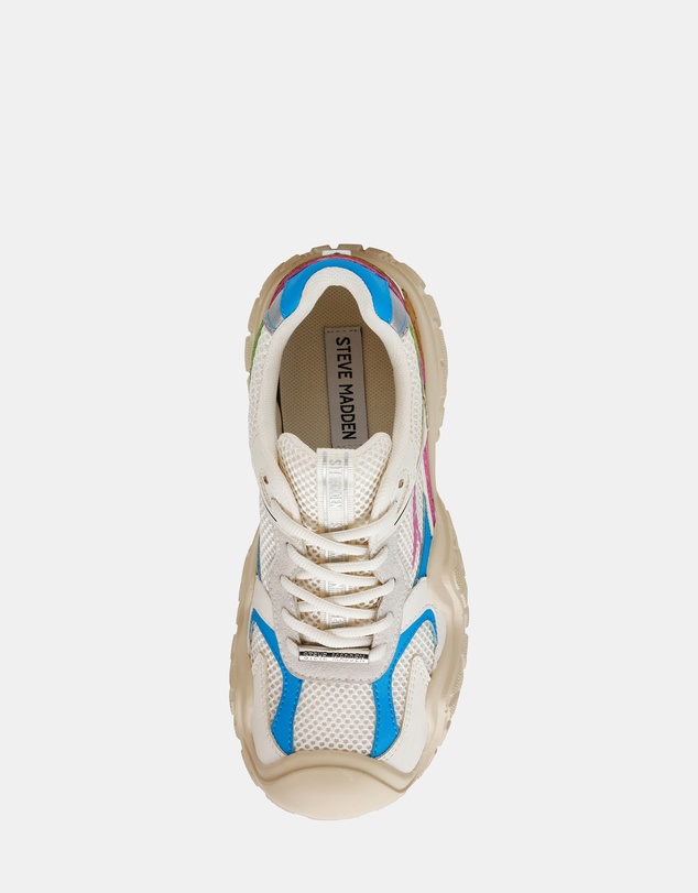 Steve Madden - Milestone Cream Multi Sneakers