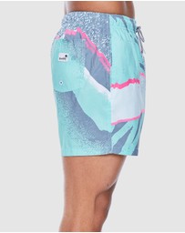 Boardies - Boardies Andre Green Mid Length Swim Shorts