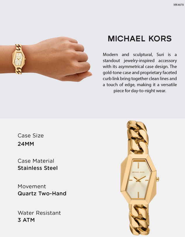 Michael Kors - Suri Gold Tone Analogue Watch