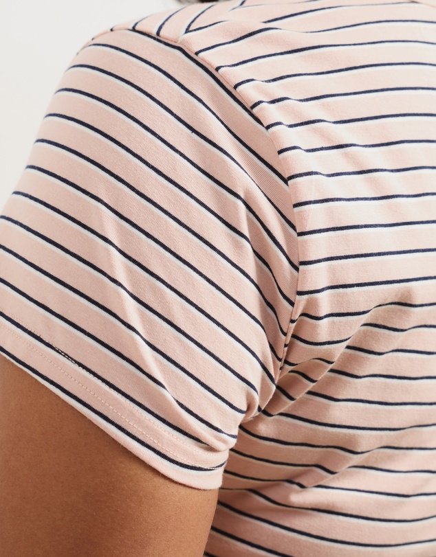 Atmos&Here Curvy - Layla Short Sleeve Stripe Tee
