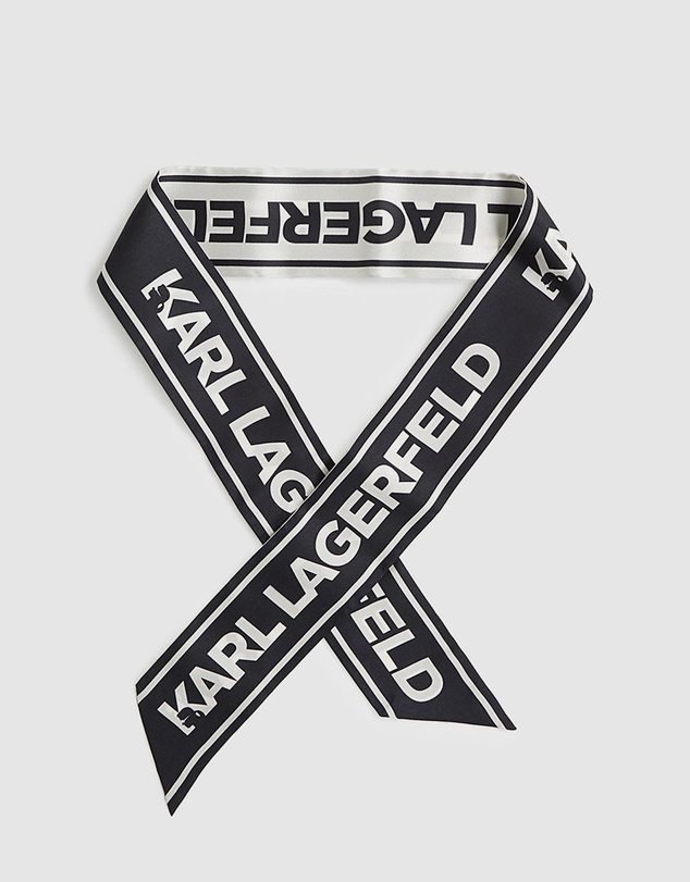 Karl Lagerfeld - K/Essential Slim Silk Scarf
