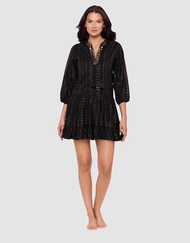 Miraclesuit Swimwear  - Beach Etc Mini Length Jacquard Cotton Beach Dress