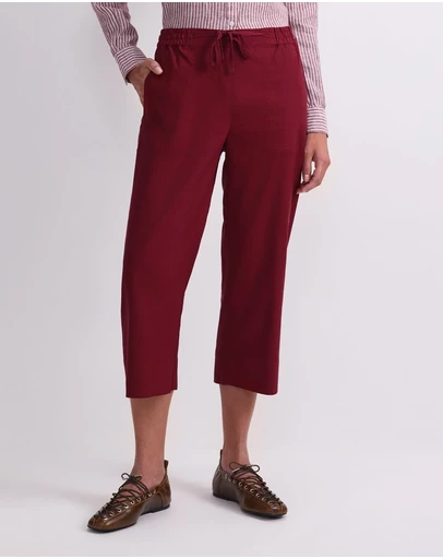 Sportscraft - Rosa Crop Linen Pant