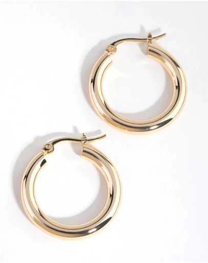 Lovisa - Gold Plated Medium Hoop Earrings