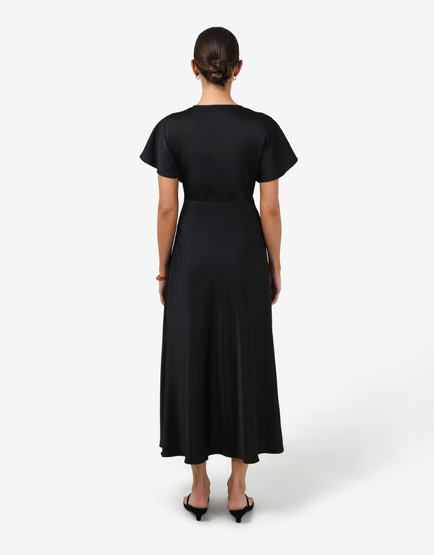 Forcast - Catalina V-Neck Satin Dress
