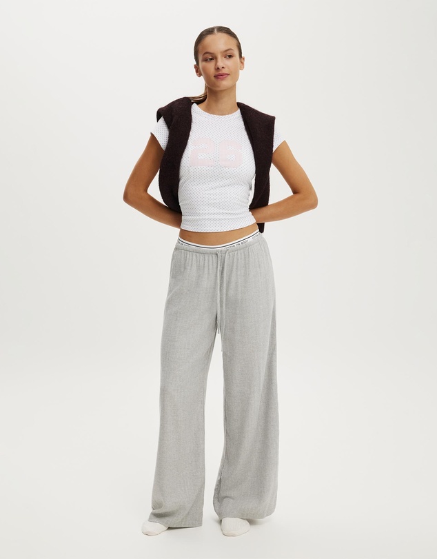 Cotton On Body - Cloud Soft Flannel Wide Leg Pant
