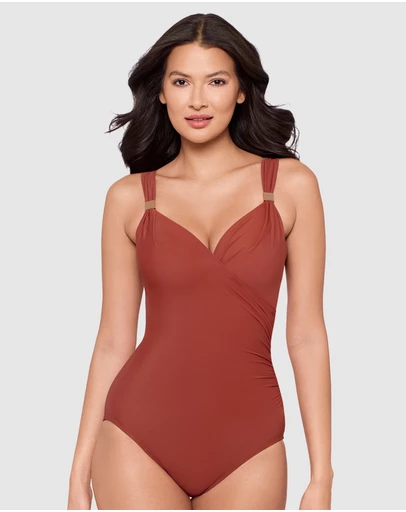 Miraclesuit Swimwear  - Razzle Dazzle Siren Crossover Shaping Swimsuit