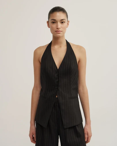 Witchery - Pinstripe Halter Vest