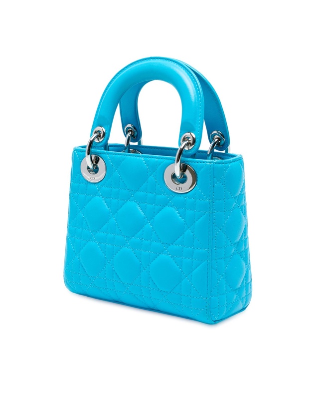 Pre-Loved by Azura Reborn - Pre-Loved Mini Lambskin Cannage Lady Dior