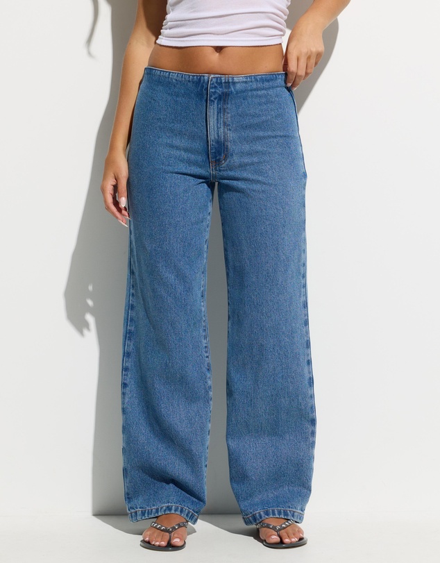 Dazie - Lakewood Low Rise No Waistband Adjustable Jeans