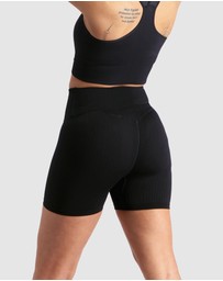 Aim'n - Ribbed Midi Biker Shorts
