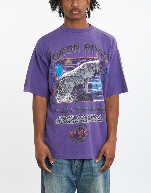 Vintage by The Real Deal - Pre Loved - 90s Yukon River Wolf Wildlife Tee