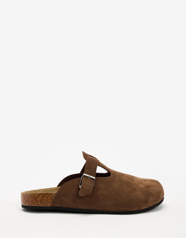 AERE - Suede Footbed Clogs - Men's