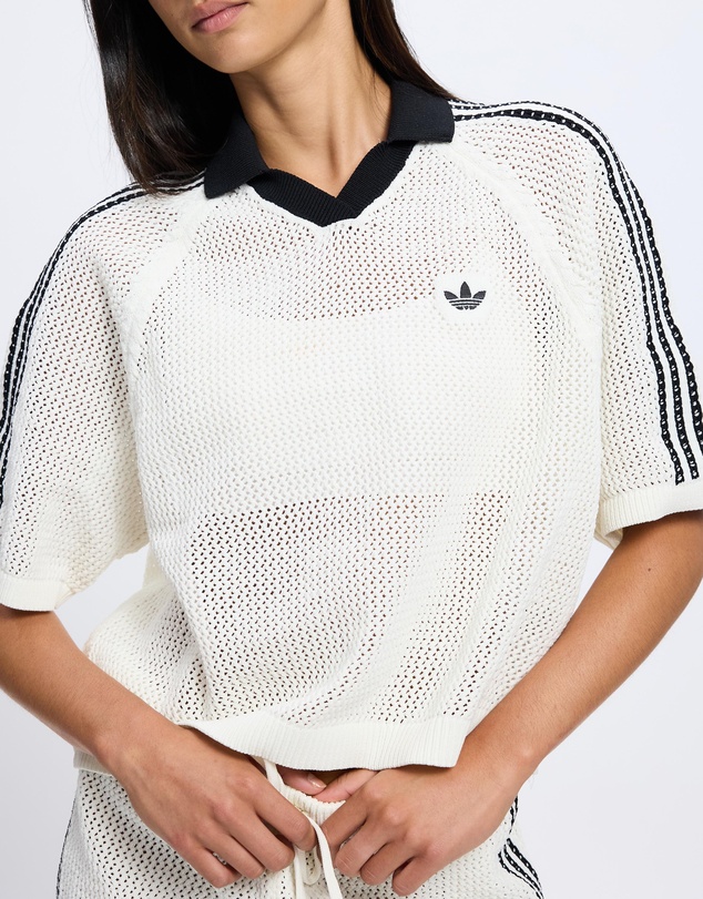 adidas Originals - Knitted Crochet Polo