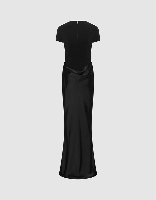 ROTATE - Capsleeve Draped Maxi Dress