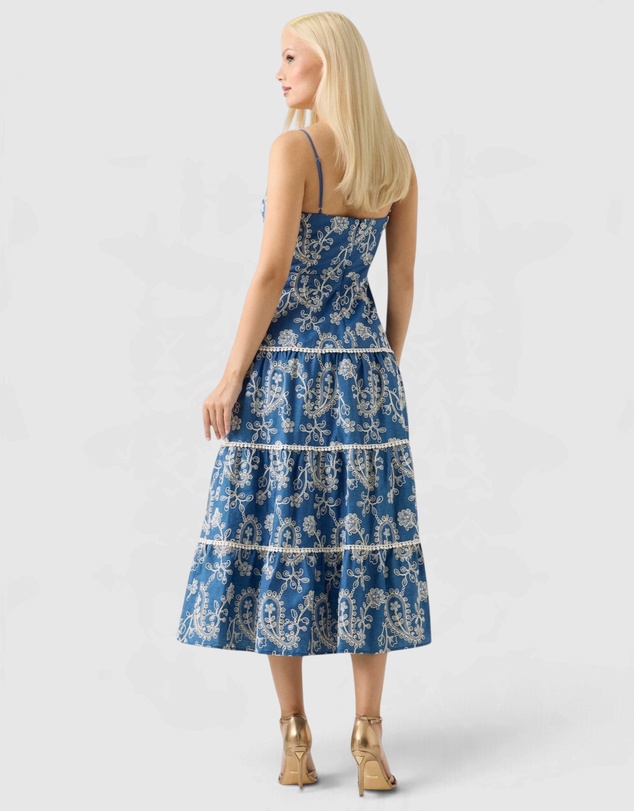 GUESS - Short Sleeve Evelyn Midi Dress