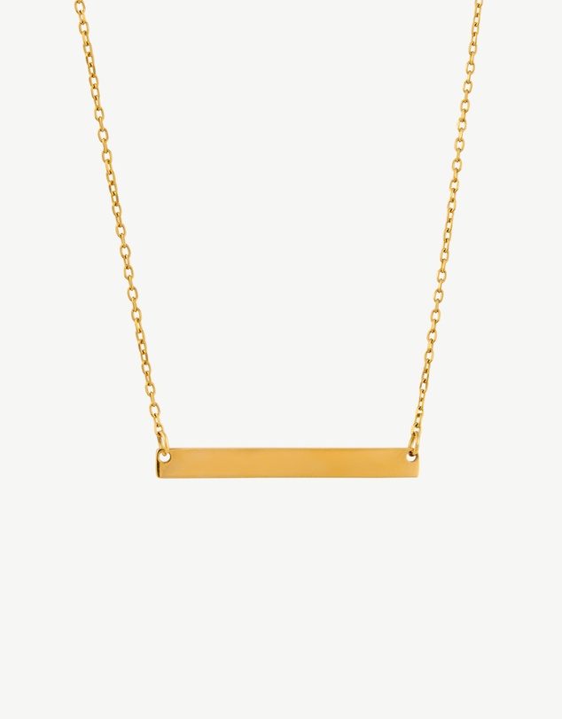 Zahar - Engravable Child Bar Necklace