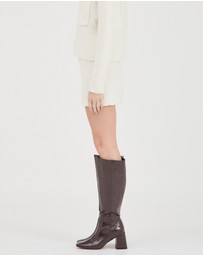 FRIEND of AUDREY - Nyra Boucle Knit Mini Skirt