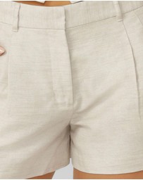 Lorna Jane - Hamptons Tailored Linen Shorts