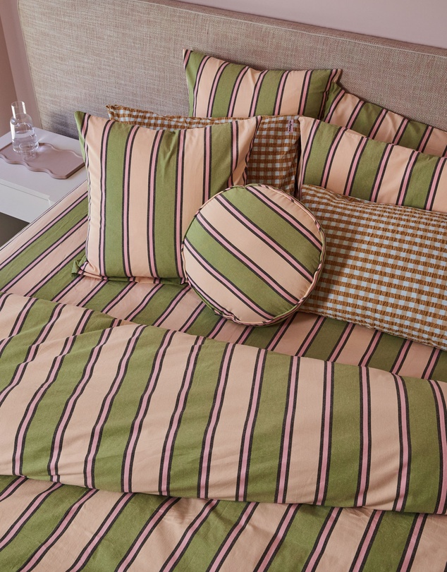 Mosey Me - Carnival Stripe Euro Pillowcase Set