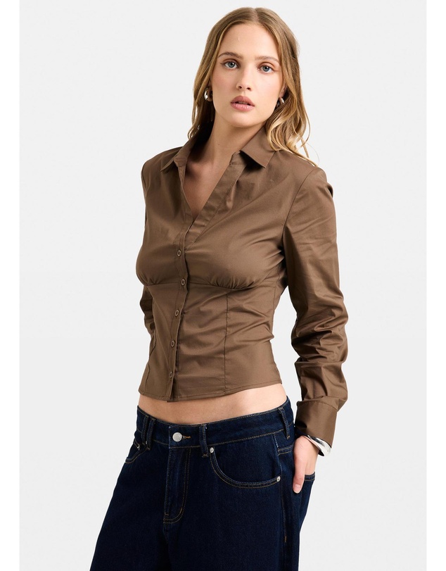 Alice In The Eve - Isha Button Down Long Sleeve Shirt