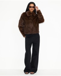 Dazie - Valeria Faux Fur Coat