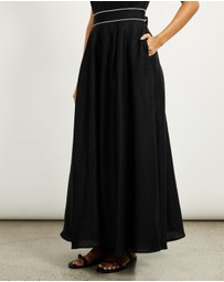 Minima Esenciales - Mabel Linen Maxi Dress