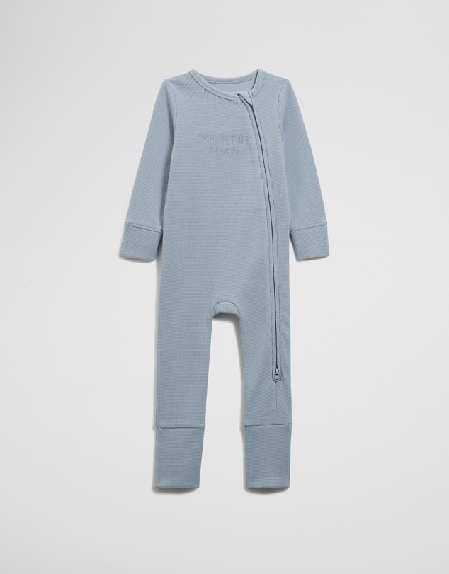 Country Road - Organically Grown Cotton Waffle Jumpsuit