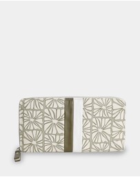 Billabong - Womens Zip Around Bi-Fold Wallet