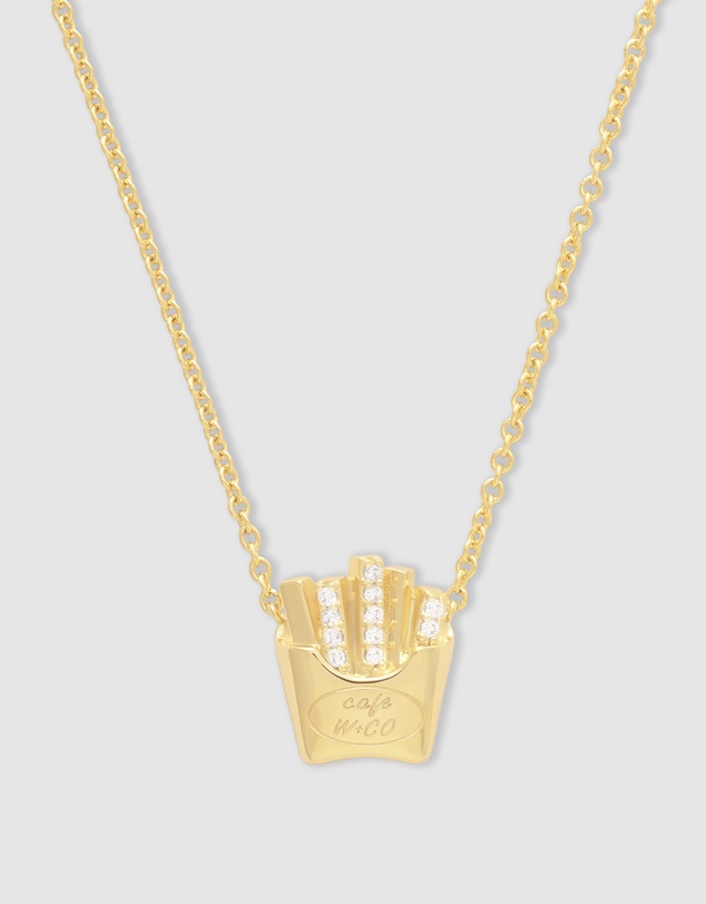 Wanderlust + Co - Fries Gold Necklace