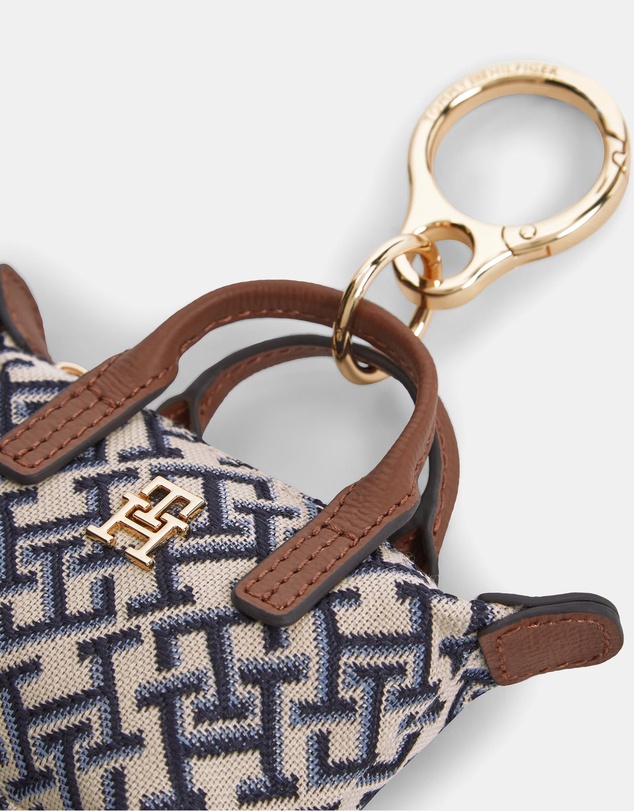 Tommy Hilfiger - Popette Jacquard Nano Tote Charm