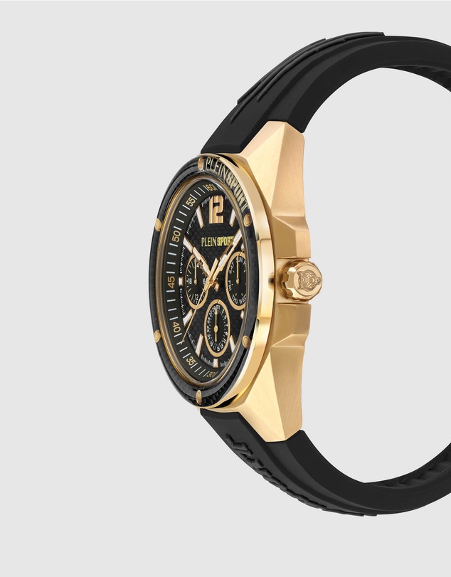 Plein Sport - TIGERMASTER PRO Black Multifunction Dial and Silicone Strap