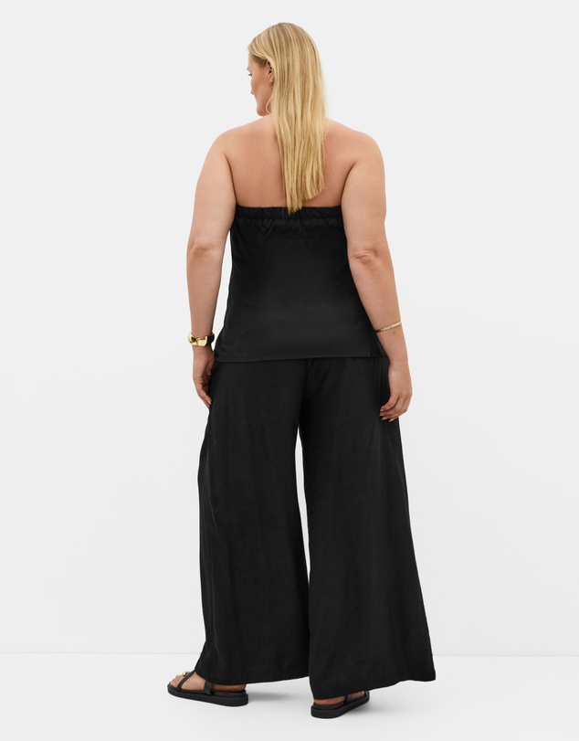 City Chic - Holly Strapless Linen Top
