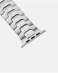 Friendie - Stainless Steel Link Bracelet Band (Ultra Style) - Darwin Ultra - Apple Watch Compatible