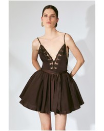 Bardot - Natalia Lace Trim Mini Dress
