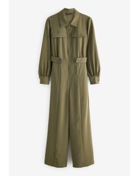 NEXT - Crepe Long Sleeve Wide Leg Jumpsuit