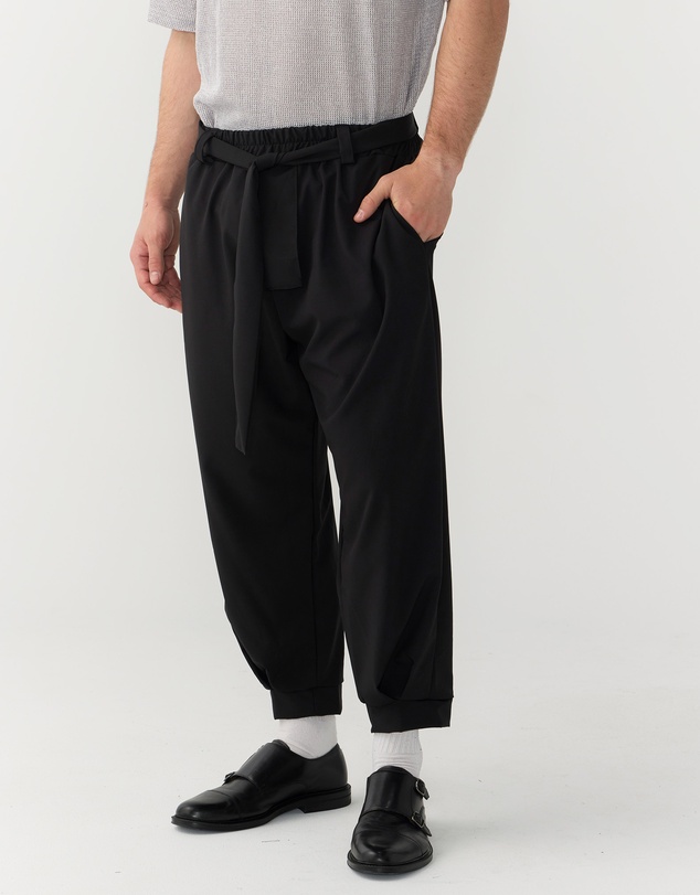 Justin Cassin - Homage Belted Tie Joggers