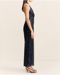 Shona Joy - Everly Plunged Cross Back Maxi Dress