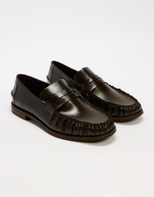 AERE - Leather Penny Loafers - Men's