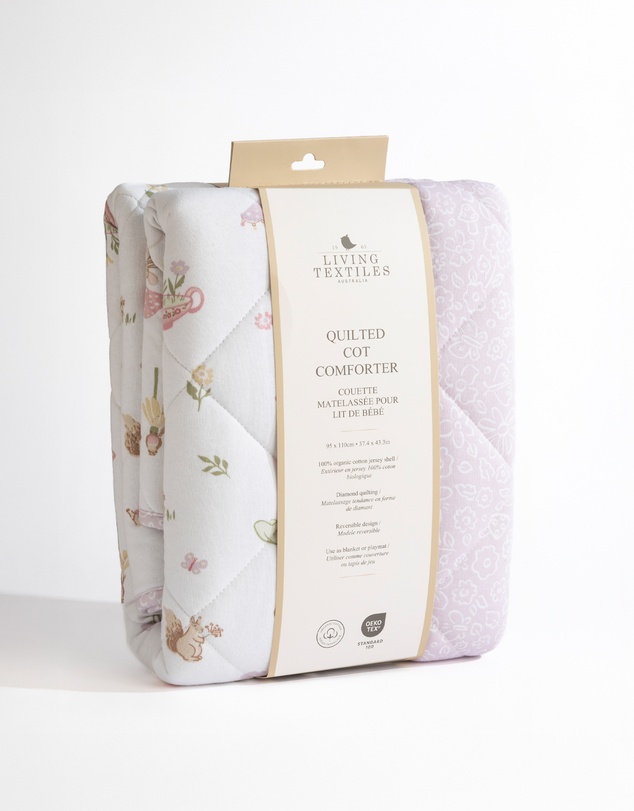 Living Textiles - Reversible Quilted Cot Comforter - Whimsical Wonderland