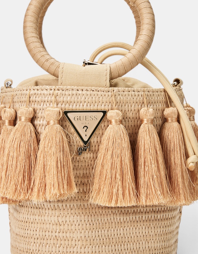 GUESS - Straw Bucket Bag