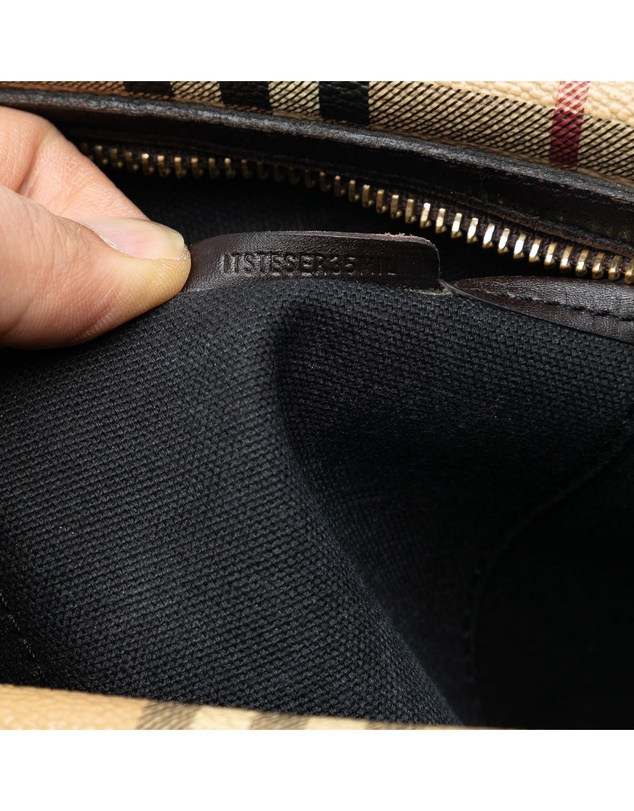 Pre-Loved by Azura Reborn - Pre-Loved Haymarket Check Coated Canvas Messenger Bag