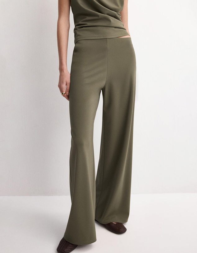 M.N.G - Straight-Fit Trousers With Elastic Waist