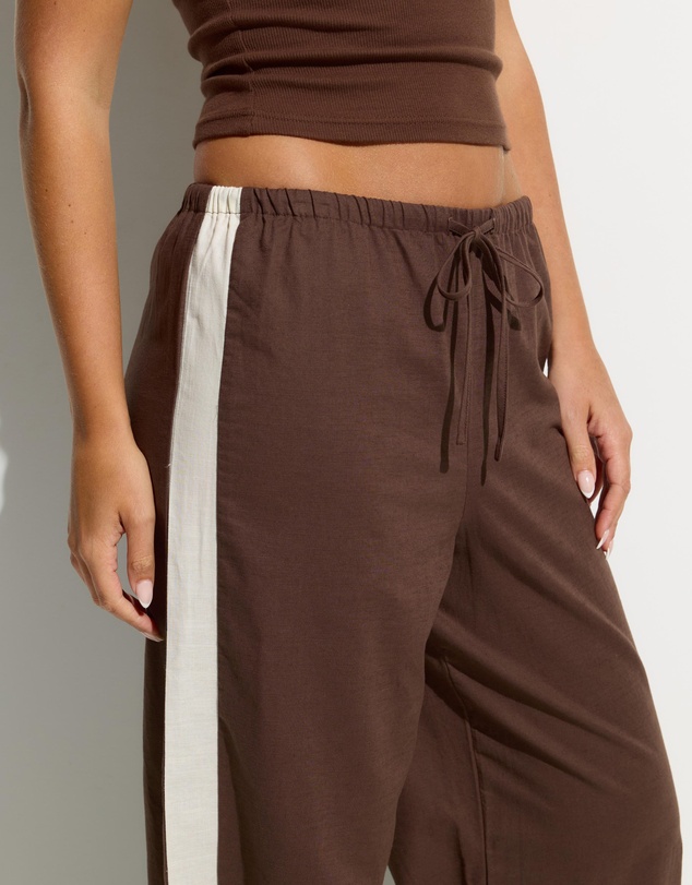 Dazie - Balmy Wave Linen Blend Beach Pants