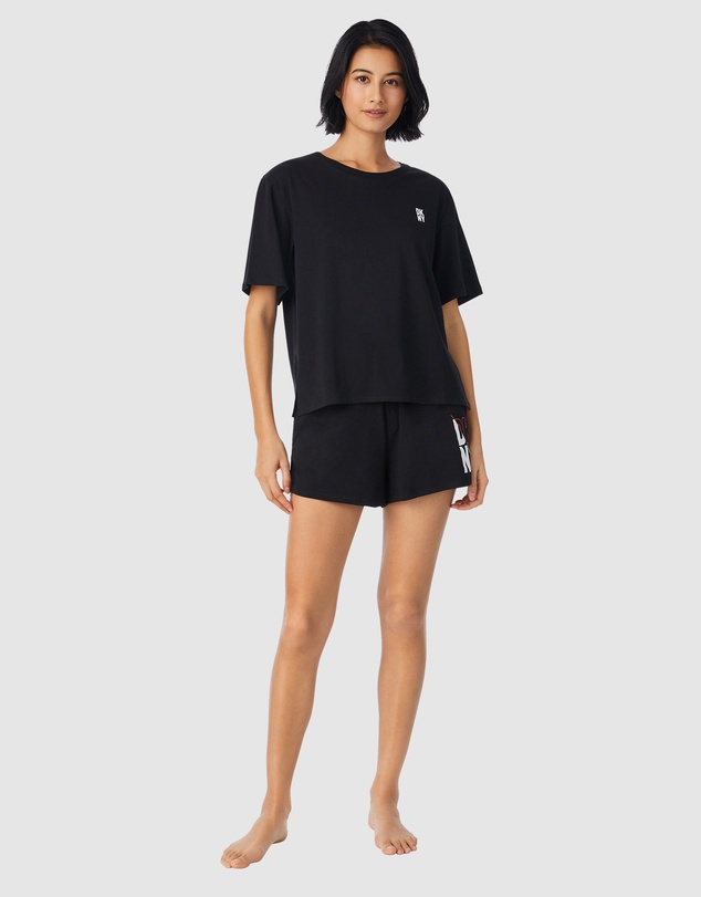 DKNY - Cotton Jersey Short Sleeve Top & Boxer Short Pyjama Set