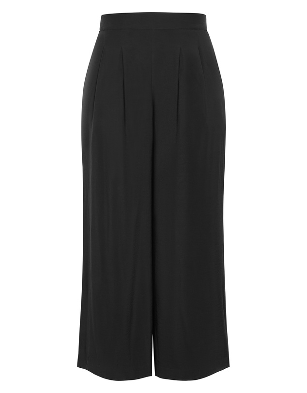 City Chic - Plus size Alana Relaxed Wide Leg Pant - black