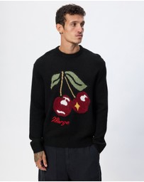 X-Large - Cherry Knit Sweater