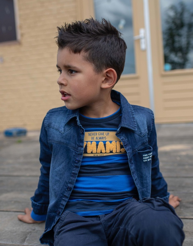 Quapi - Karas Long Sleeve Stripe T-Shirt - Kids-Teens