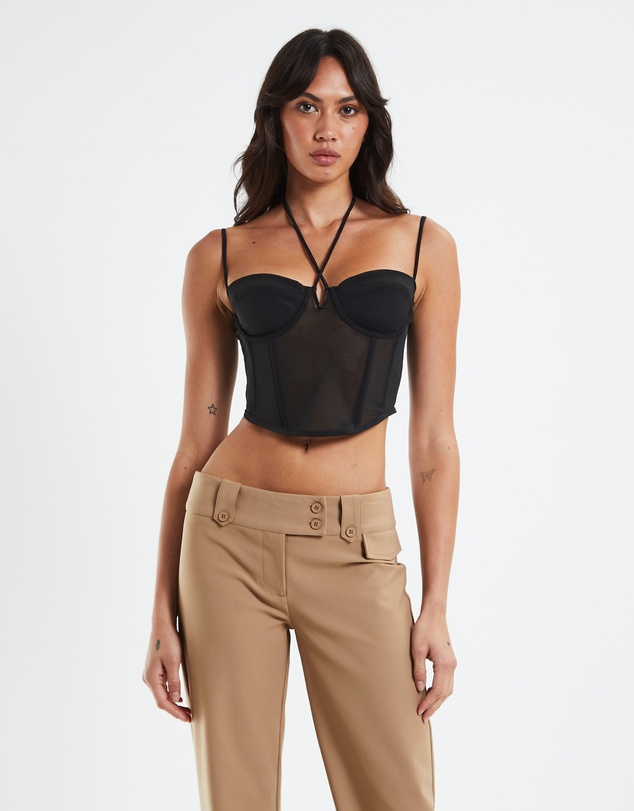 Neon Hart - Viccy Strappy Cross Front Corset